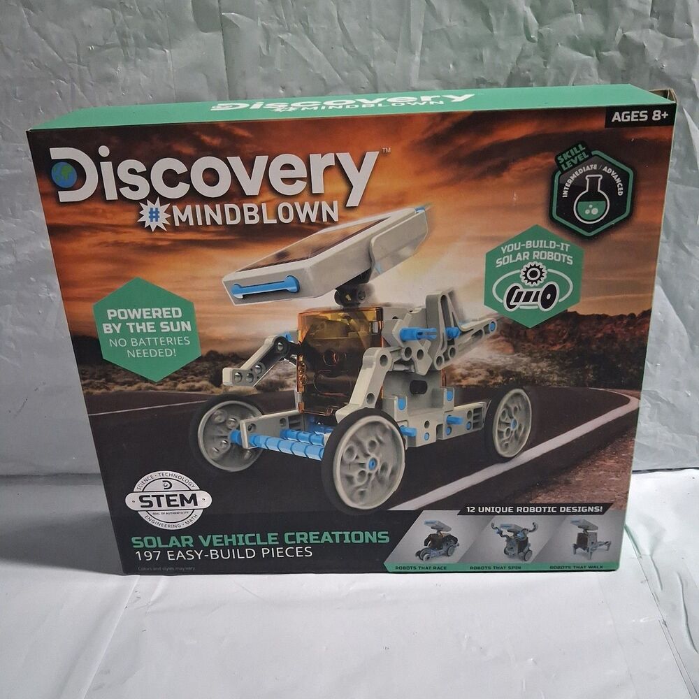 DISCOVERY Stem - You Build-It Solar Vehicle 197 Pieces (Ages 8) (Complete)